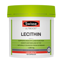 Swisse斯维诗 大豆卵磷脂胶囊1200mg 150粒/瓶 卵磷脂精华 肝脏养护 海外进口