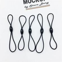 DDJ 钥匙挂绳DIY门禁卡U盘绳子防丢神器优盘绳8字弹力绳健身房会员卡公交卡厂牌工作证挂绳短款 5条装【黑色·升级款】