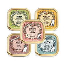 英国进口lily'skitchen莉莉厨房猫咪星厨主食餐盒罐头圆盒全猫85g10罐 星厨餐盒--手撕鸡肉火鸡 85g*10罐