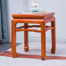 承古堂红木家具缅甸花梨（学名：大果紫檀）方凳实木中式客厅小方凳矮凳四方凳茶凳换鞋凳 A款：长36*宽36*高46cm