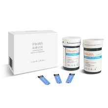 九安iHealth血糖试纸EGS-2000适用于AG-607血糖测试仪家用血糖试纸条 100片试纸+针头+酒精棉片（不含血糖仪）