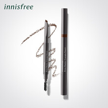 悦诗风吟 Innisfree 眉妆大师三角形自动眉笔 0.25g 自然不晕染初学者扁平笔头 #2 棕色