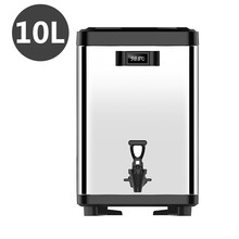 乐狮商用奶茶保温桶 304不锈钢保冷咖啡桶 8L大容量汤桶 家用茶水桶6L10L带温度显示保温桶 304不锈钢10L方桶（带温度显示）