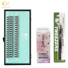 【拍3发4】乐哉美妆 假睫毛自然款貂毛单簇20根0.05婴儿弯嫁接朵毛睫毛自然浓密60簇睫毛 20根婴儿弯+胶水+镊子 8