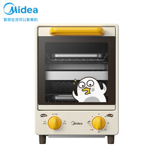 美的（Midea）家用多功能电烤箱9L迷你小烤箱 三管加热 双层同烤 机械控制 IP款小刘鸭款 PT0811【专享1】