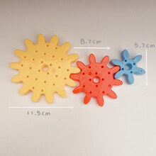 忙碌屋早教0至3岁宝宝儿童自制忙碌板diy配件玩具洞洞板 齿轮玩具1