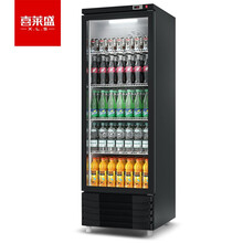 喜莱盛冷热双温展示柜商用饮料冷藏柜 牛奶啤酒饮料冷藏保温柜单门320L HC320