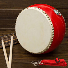 阿萨斯 扁鼓牛皮鼓儿童成人演出鼓文化活动堂鼓18英寸