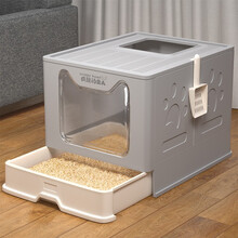 疯狂的主人Crazy Host 猫砂盆全封闭式特大号猫厕所抽屉式防外溅猫沙盆成猫猫屎盆猫咪用品