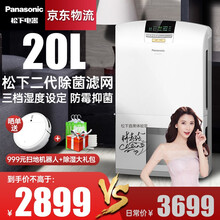 松下（Panasonic）除湿机抽湿机家用静音卧室办公室除湿器地下干衣抽湿器17C8YC F-YCJ17C-X(银灰色 日除湿17L)