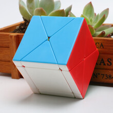 粽子魔方 方金字塔鬼魔镜面风火轮移棱SQ1五魔方扭曲223粽子斜转玩具 X至魔方