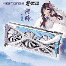 盈通（yeston）AMD 6700XT /6800樱瞳花嫁纪念版 16G D6台式机游戏独立显卡 RX6800XT 16G D6 樱瞳花嫁纪念版 单显卡