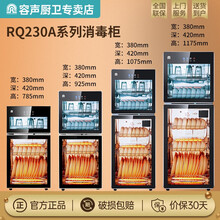 容声消毒柜家用立式小型柜式迷你双门消毒碗柜不锈钢商用台式 86-RQ230