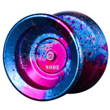 合金悠悠球溜溜球男孩比赛专用铝合金金属花式竞技金属死神睡眠王抗震耐摔死睡眠yoyo球 蓝粉银