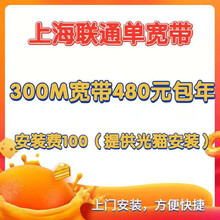 中国联通 上海联通办理宽带光纤宽带300M起家用装成功再收费 店铺答谢老客户慢充话费95折充值
