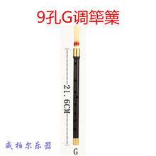 朝鲜乌木筚篥降BAGFED调九孔觱篥细长管子民族乐器 九孔G 调筚篥加1个哨片