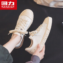 回力女鞋帆布鞋子女夏季透气板鞋2021新款百搭运动休闲鞋ins情侣潮鞋 白/米 37