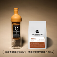 冷萃咖啡壶 日本HARIO冰滴咖啡壶 冷萃壶冷泡冰酿冰咖啡壶家用热泡玻璃冷水壶 棕色冷萃壶+冷萃咖啡227g 刷子+咖啡