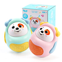 爱婴乐 婴儿不倒翁玩具大号0-1岁半宝宝新生儿幼儿益智0-6个月 小萌狗点头不倒翁 粉色