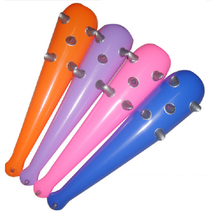 狼牙棒充气大锤充气锤子狼牙棒吹气玩具狼牙锤大刀斧子舞台表演户外活动儿童道具 全充小棒 颜色随机 单个 充气后约50cm