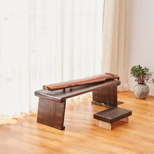 贡耐可折叠桐木古琴桌凳便携式禅意共鸣矮琴桌琴台古筝桌新中式国学桌 单个凳子 整装