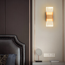 屋语艺术灯  个性LED简约壁灯灯具家用灯床头灯北欧轻奢创意墙壁灯 A款单头20*6cm单色白光