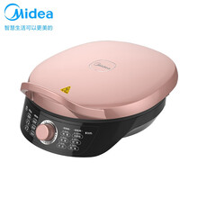美的 （Midea）电饼铛 家用双面加热电饼档 煎烙饼锅 旋控式加深加大烤盘煎烤机 烙饼锅智能 WJH3002