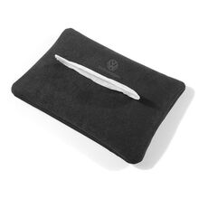 车载纸巾盒翻毛皮车用抽纸盒车用挂式遮阳板纸巾盒袋扶手箱纸巾盒 黑色 大众