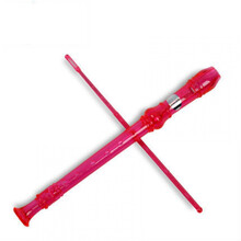 竖笛6孔8孔高音德式儿童学生初学课堂入门乐器教学练习竖笛ONEVAN 8孔粉红色