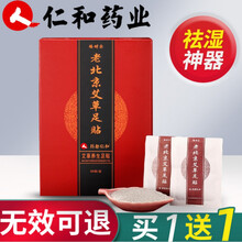 仁和 老北京艾草足贴去湿减脂祛湿睡眠生姜艾贴中药艾灸艾叶草 1盒装(买1加1 加同款足贴))
