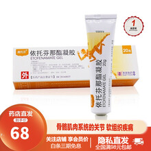 澳芬 依托芬那酯凝胶20g治疗骨骼肌肉系统的关节软组织疾病 肌肉风湿病 肌肉疼痛 肩周炎 慢性关节炎 1支【依托芬那酯凝胶 20g】
