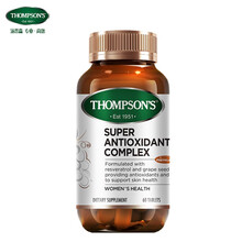汤普森Thompson's 高含量白藜芦醇抗氧化白金片 40mg 60粒/瓶 富含原花青素抗自由基 1日1粒 澳洲进口
