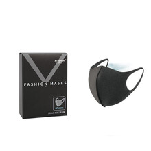 爱康尼 AIKANGNI 口罩夏季薄款明星同款3d立体黑色男潮款女夏时尚透气网红防尘石墨黑6枚