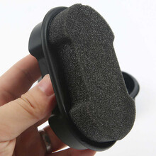 鞋擦通用无色透明鞋油鞋蜡抛光刷子檫皮鞋保养增亮神器双面海绵擦 1个装