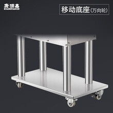 康源鑫中药材粉碎机三七打粉机超细双腔六锤流水式高效粉碎机商用研磨机中药材磨粉机 移动底座