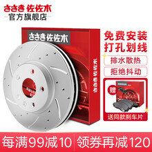 佐佐木刹车盘前盘后盘打孔划线适用于(比亚迪/长城) 唐 后盘一只