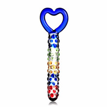 多款可选玻璃肛塞阳具 男用女用后庭塞拉珠自慰棒男女士自慰器具双爽阳具共用 情趣性用品 A款 随机包装