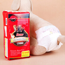 DONO狗狗生理裤狗纸尿裤小狗卫生巾姨妈巾母狗月经裤发情泰迪内裤狗狗生理裤 姨妈裤小型犬大型犬公狗母 XXS(适合1-4斤)20片 女款