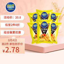 超市	可比克 香辣味 薯片 零食休闲食品 60g*6包