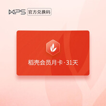 官方正版WPS超级会员 / WPS会员 / WPS稻壳会员 月卡/年卡 PDF转Word 全文翻译 稻壳会员1个月
