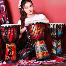 初学者羊皮民谣手鼓非洲鼓丽江云南儿童幼儿园标准GK 大10寸（颜色备注）