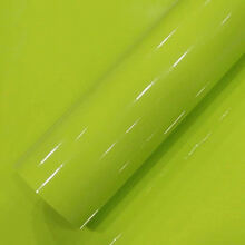 汽车贴纸亮光面改色膜内饰车身整车贴膜摩托车贴纸装饰用品 淡黄绿【亮光】 1.5米*0.5米长