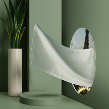 大朴DAPU  枕巾一对 A类纯亚麻枕巾 夏季透气单人枕头巾 2个装 青草绿(一对装) 50*80cm