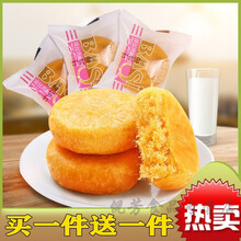 酥皮肉松饼夹心面包整箱营养早餐绿豆饼传统手工糕点甜点儿童零食 肉松饼500g【送】绿豆饼500g