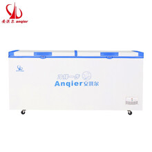 安淇尔（Anqier）卧式冰柜家用商用大容量保鲜双温展示柜 安全门锁单温顶开门冷藏冷冻转换柜 【BD-758】758升单温冷柜