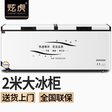 炫虎冷柜 冰柜商用大容量卧式全冷冻柜 家用雪柜 单温冷冻长197*高85*宽65（含把手70）cm