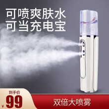 【可喷牛奶】依氏之谜补水仪纳米喷雾仪器冷喷机脸部皮肤水分测试仪蒸脸器加湿器面部家用美容仪便携补水仪器 【21年新升级双喷-白色】 可喷纯牛奶/精华