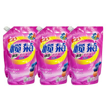 榄菊康涤洗衣液护色增艳自然香型有效洗护908g*3袋装