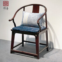 得善红木家具印尼黑酸枝(学名:阔叶黄檀)圈椅三件套明式单把椅子全套客厅休闲椅太师椅实木中式客厅 单张圈椅 62*50*101