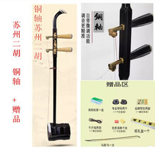 舒弗（LACHOUFFE）苏州二胡铜轴木轴色木初学练习演奏成人民族乐器二胡+全套配件 苏州二胡(铜轴)+配件
